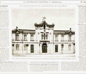 Página de La Ilustración Española y Americana, número del 15 de mayo de 1884, en la que se recoge la nueva sede de la calle de Claudio Coello